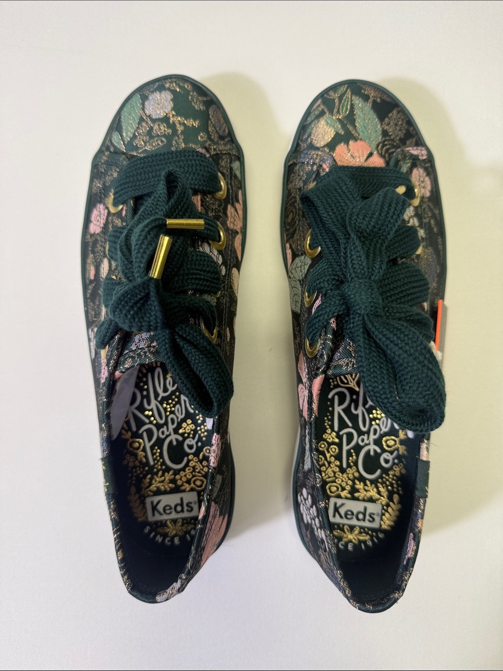 Keds x Rifle Paper Co. Women's Floral Lace-Up Sneakers (Size 7.5) - Picture 4 of 6